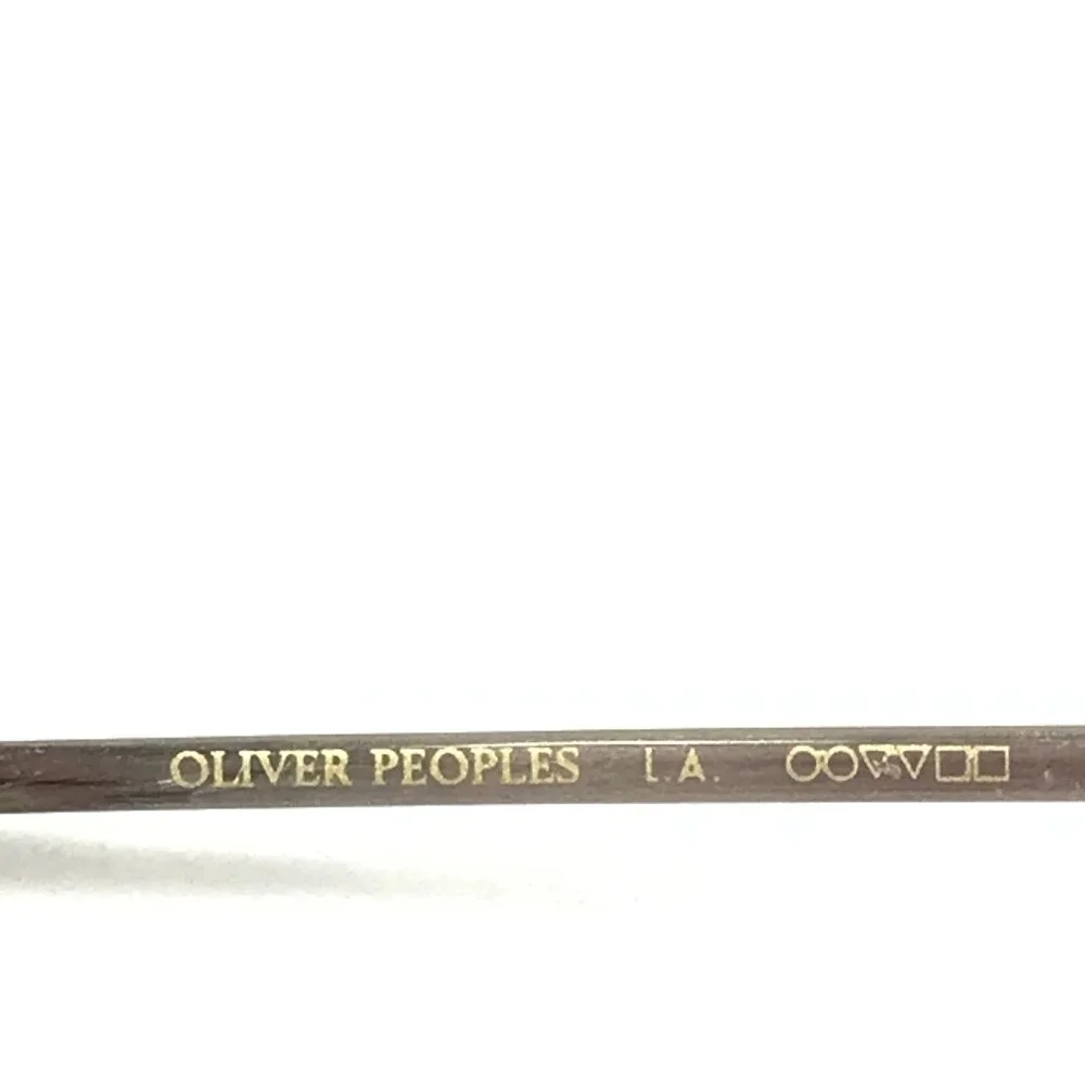 Oliver Peoples Eyeglasses Frames OV5496 1746 LEN Brown Yellow Silver 49-23-145